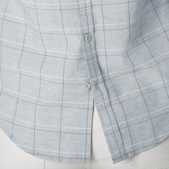 STIO Button Poplar Shirt Popover Shirt Lichen Plaid NWT L - Picture 5 of 10